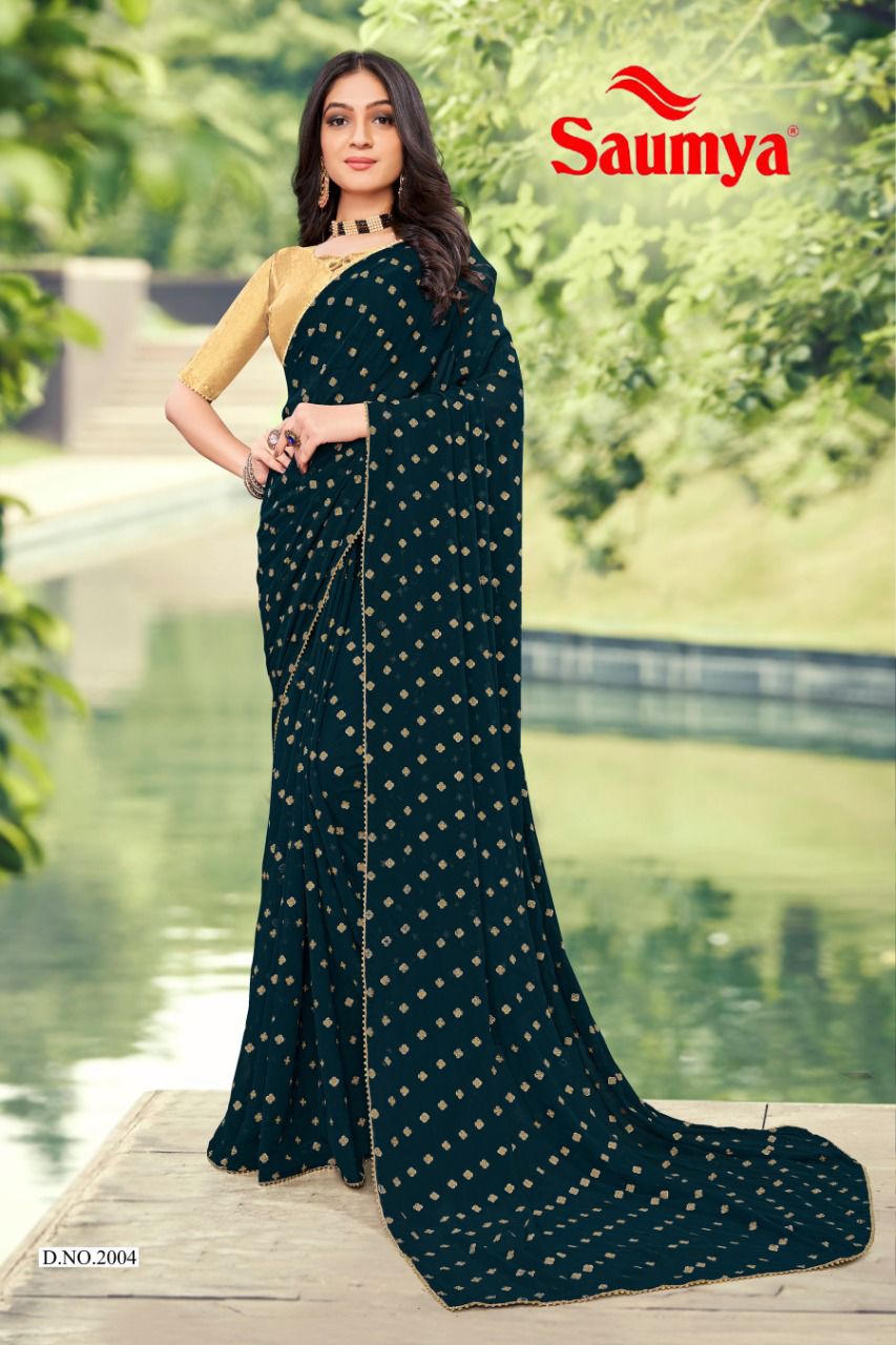 Ishita Saumya Fancy Festive Wear Wholesale Designer Sarees